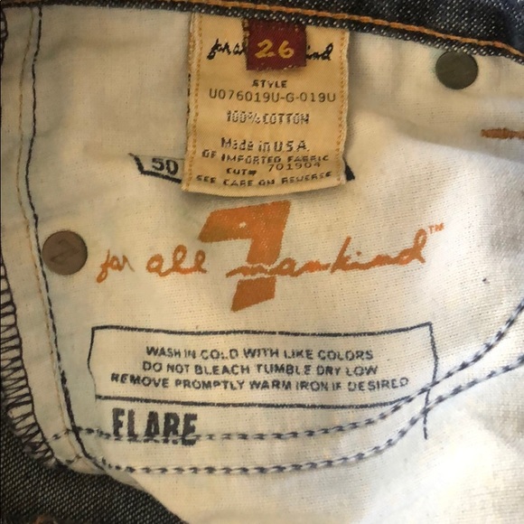 7 For All Mankind Flare Jeans - Picture 9 of 10